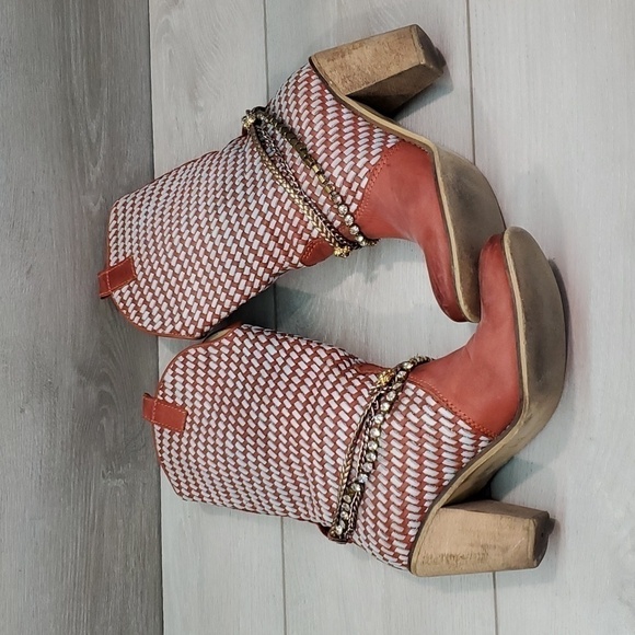 Vintage Y2K Womens Barbie Western Boho Gypsy custom Boots Leather sz38/7 - Picture 8 of 16